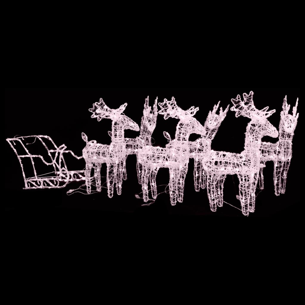 Renne et Traîneau Lumineux de Noël – Décoration d’extérieur et d’intérieur