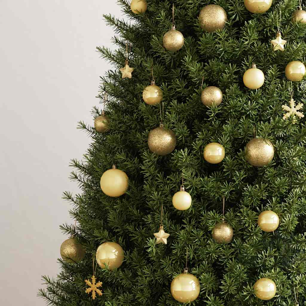 Ensemble de boules de Noël doré en polystyrène – 105 pièces