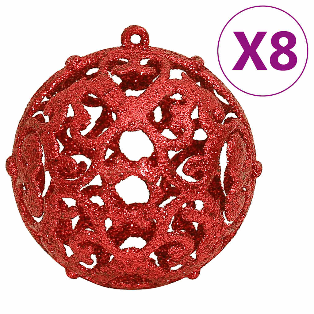 Ensemble de boules de Noël doré rose en polystyrène – 105 pièces
