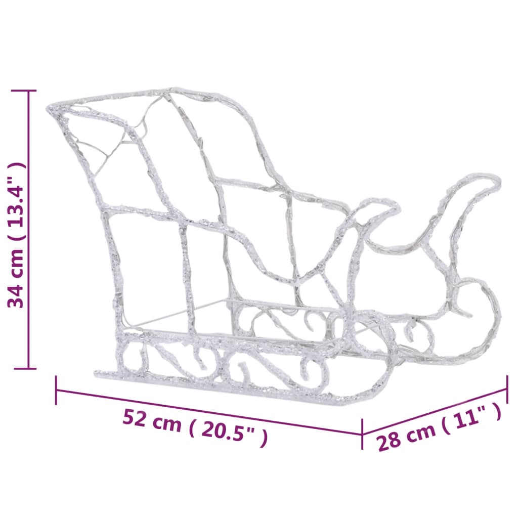 Renne et Traîneau Lumineux de Noël – Décoration d’extérieur et d’intérieur
